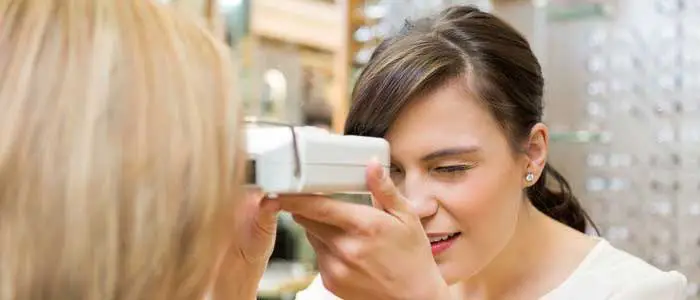 Our Edmonton Eye Exams - Licensed Optician Consultation: custom digital measurements