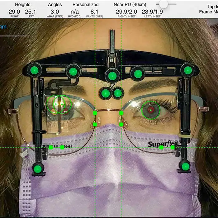 Digital Progressive Eye Glass Measurements