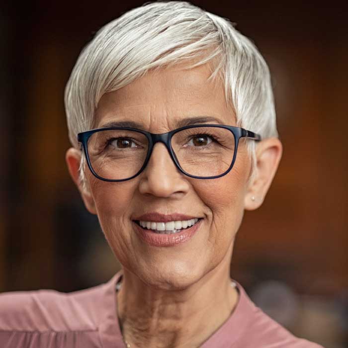 Senior Woman With Eye Glasses in Edmonton